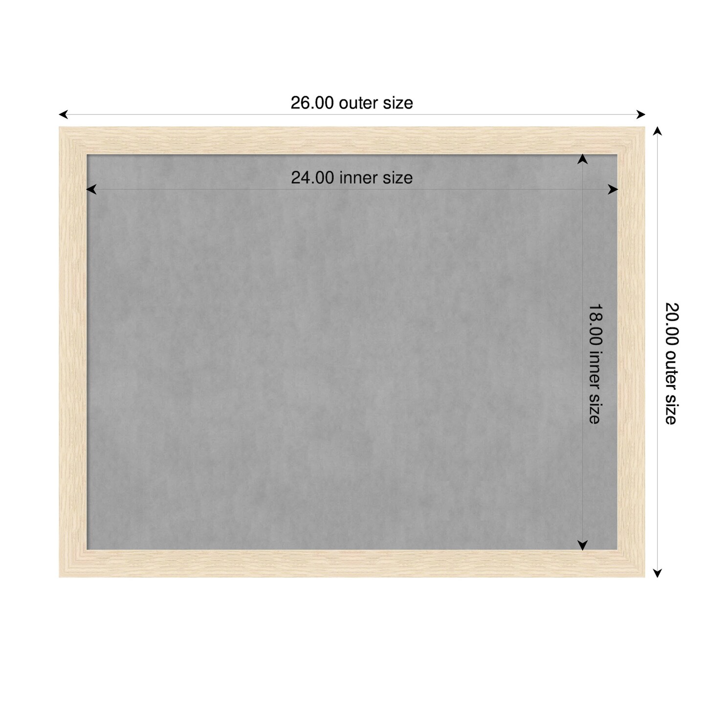 Woodgrain Stripe Wood Framed Magnetic Board