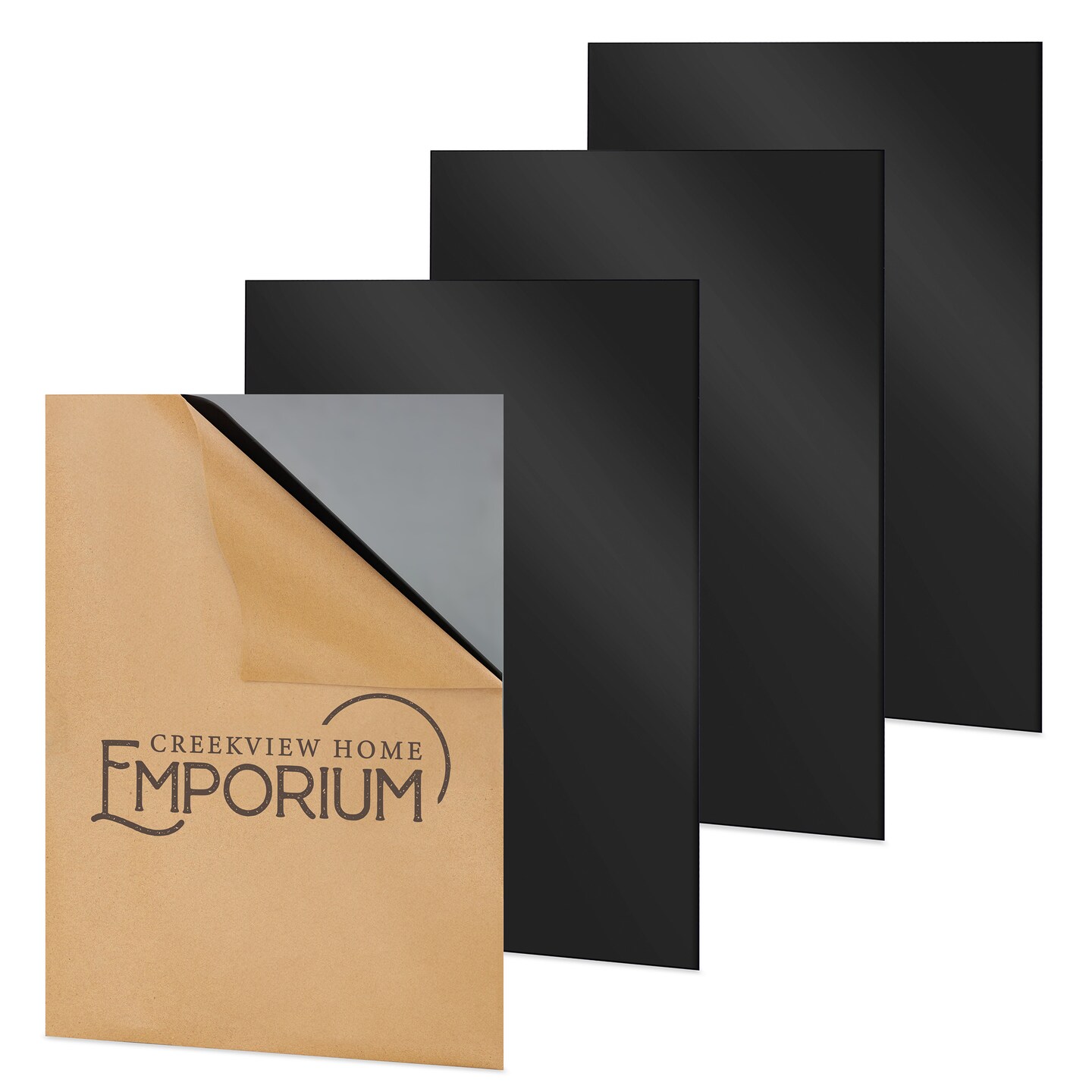 Creekview Home Emporium 4pk Black Acrylic Sheets 11.8 x 15.8in Plexiglass Sheets