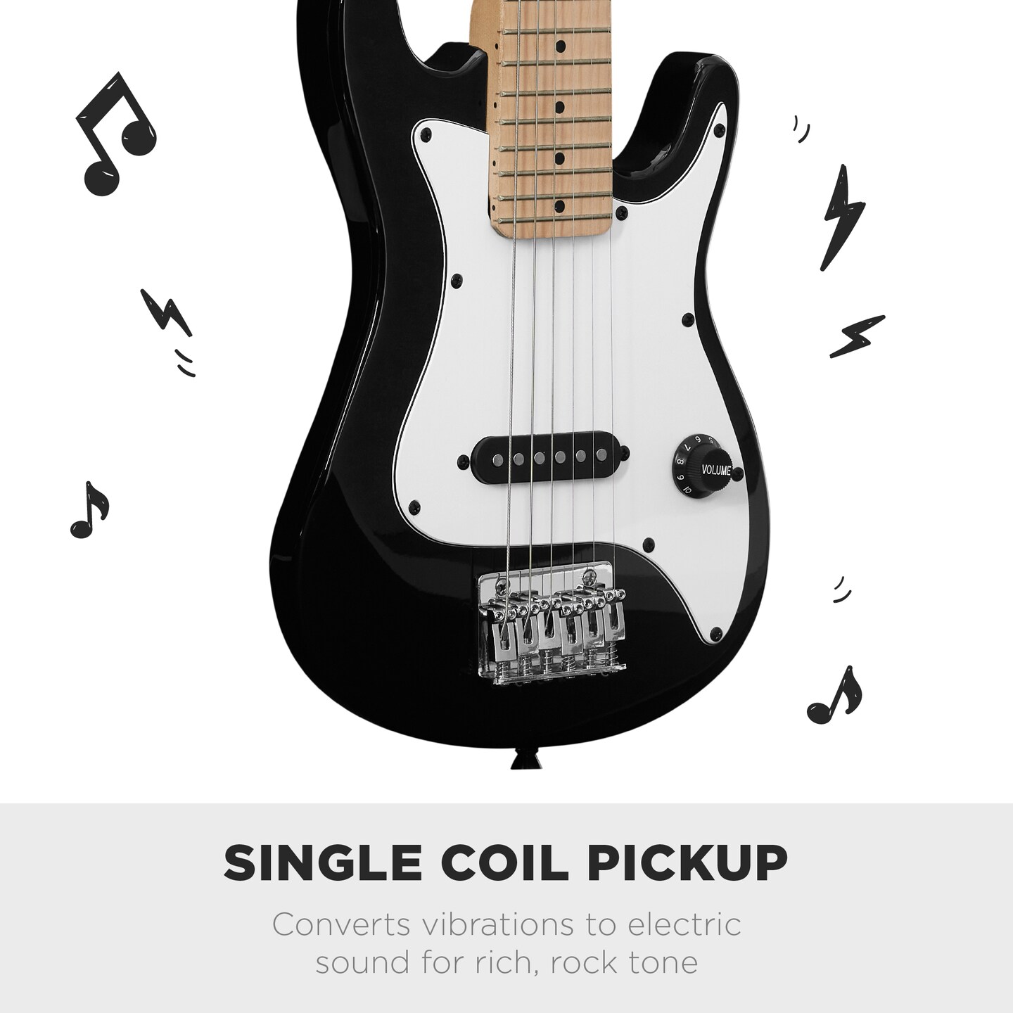 Best Choice Products 30in Kids Electric Guitar Beginner Starter Kit w/ 5W Amplifier, Strap, Case