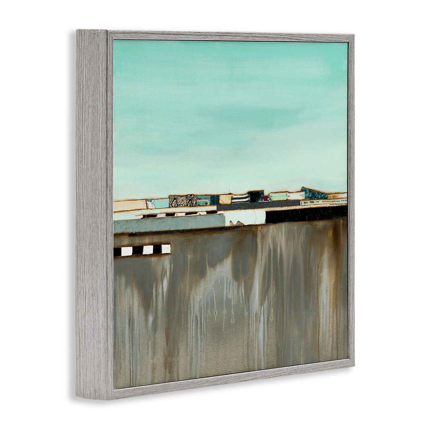 Stupell Industries Unique Urban Landscape Collage Framed Giclee Art