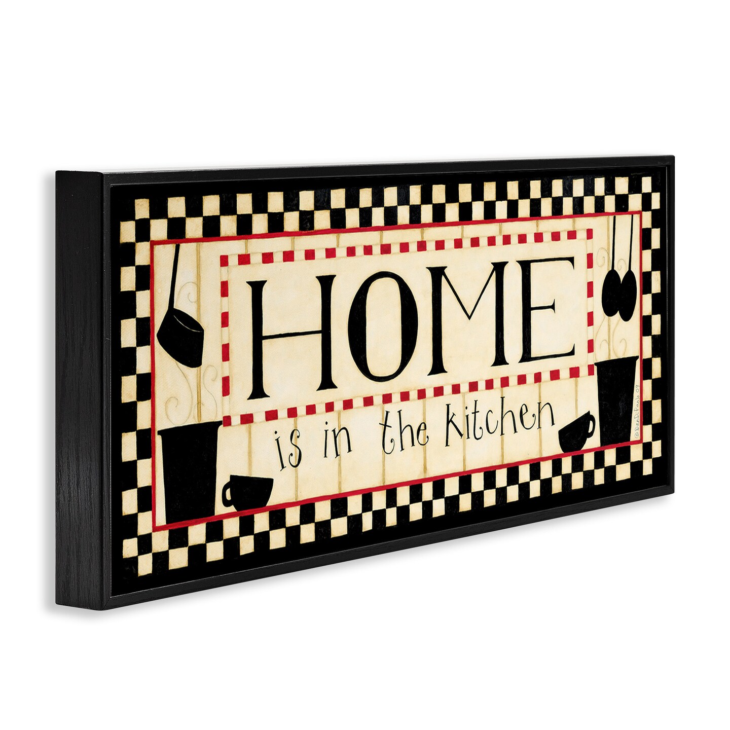 Stupell Industries Vintage Family Kitchen Phrase Framed Giclee Art