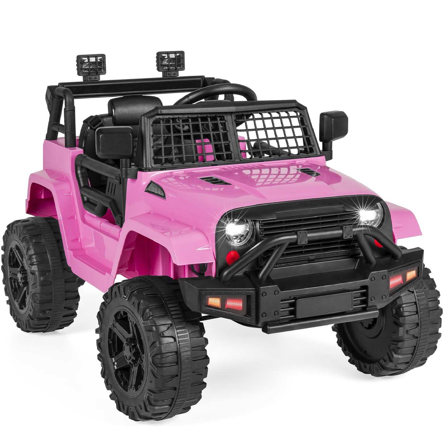 Best Choice Products 12V Kids Ride On Truck Car w Parent Remote Control Spring Suspension LED Lights Michaels