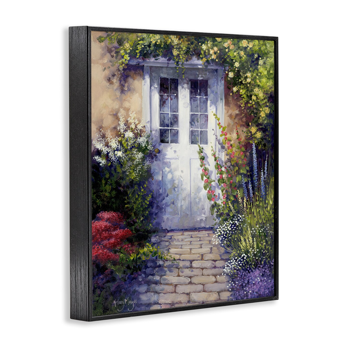 Stupell Industries Back Doorway Plants Framed Giclee Wall Art Design by Hilary Mayes