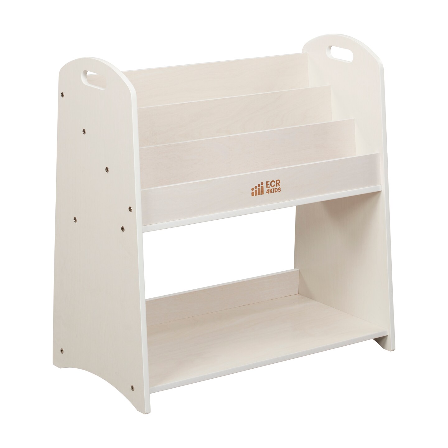 3-Shelf Floor Book Display with Handles and Storage, 30in, Classroom Storage