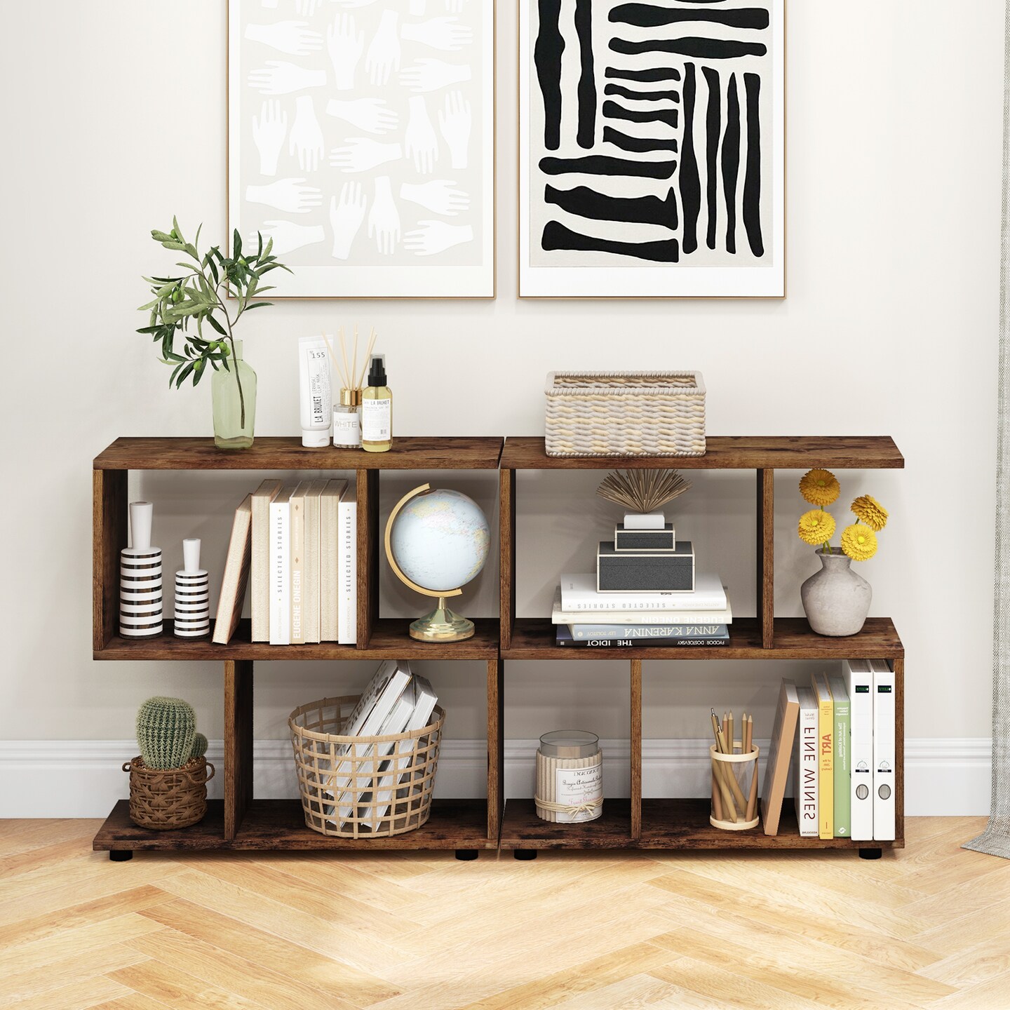 Modern 3 Tier Bookcase with Open Shelves for Small Spaces and Home Office