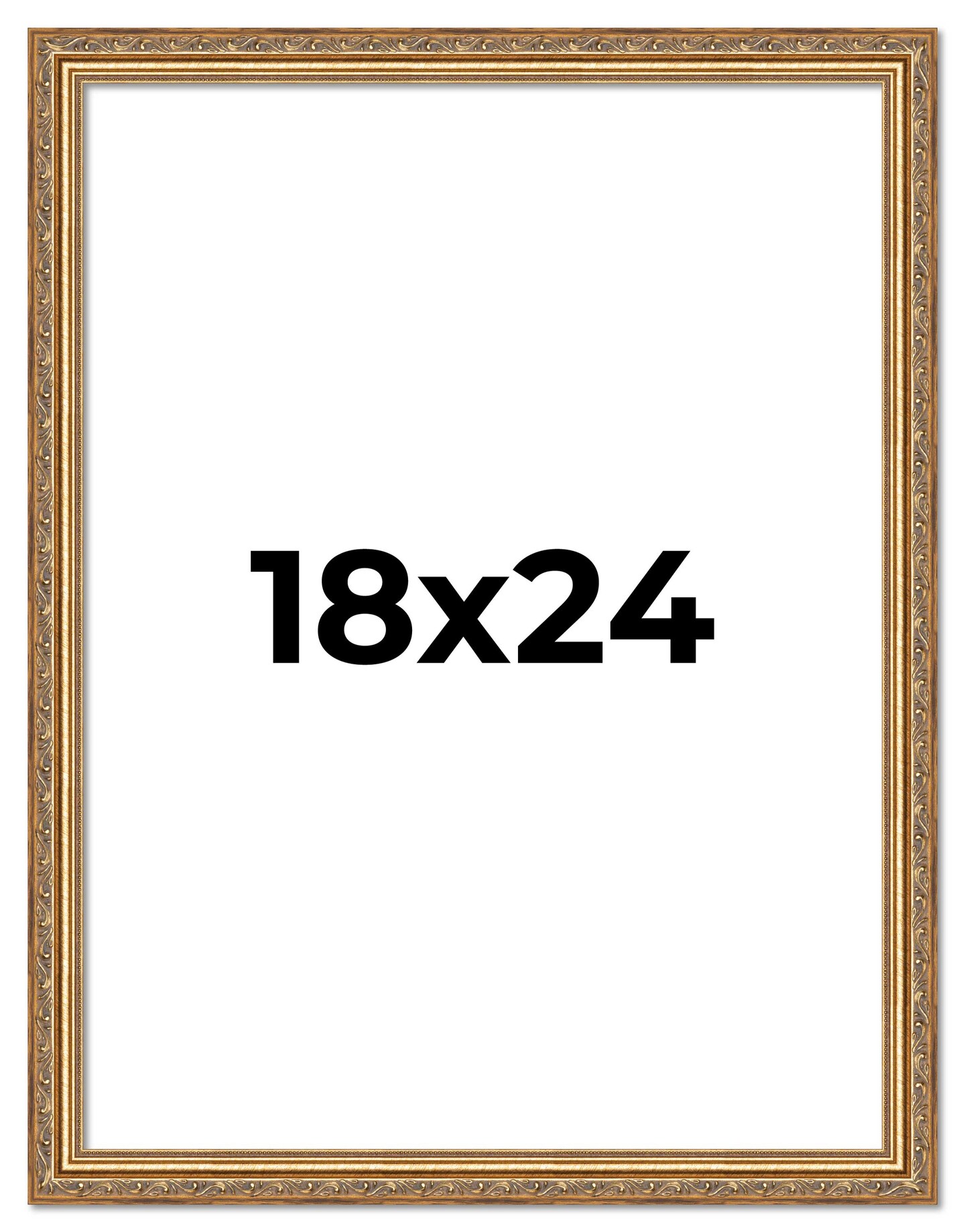 18x24 Museum-Quality Picture Frame with UV-Resistant Acrylic & Acid-Free Backing, Available in 4 Finishes - Gold, Silver, Bronze, and Black