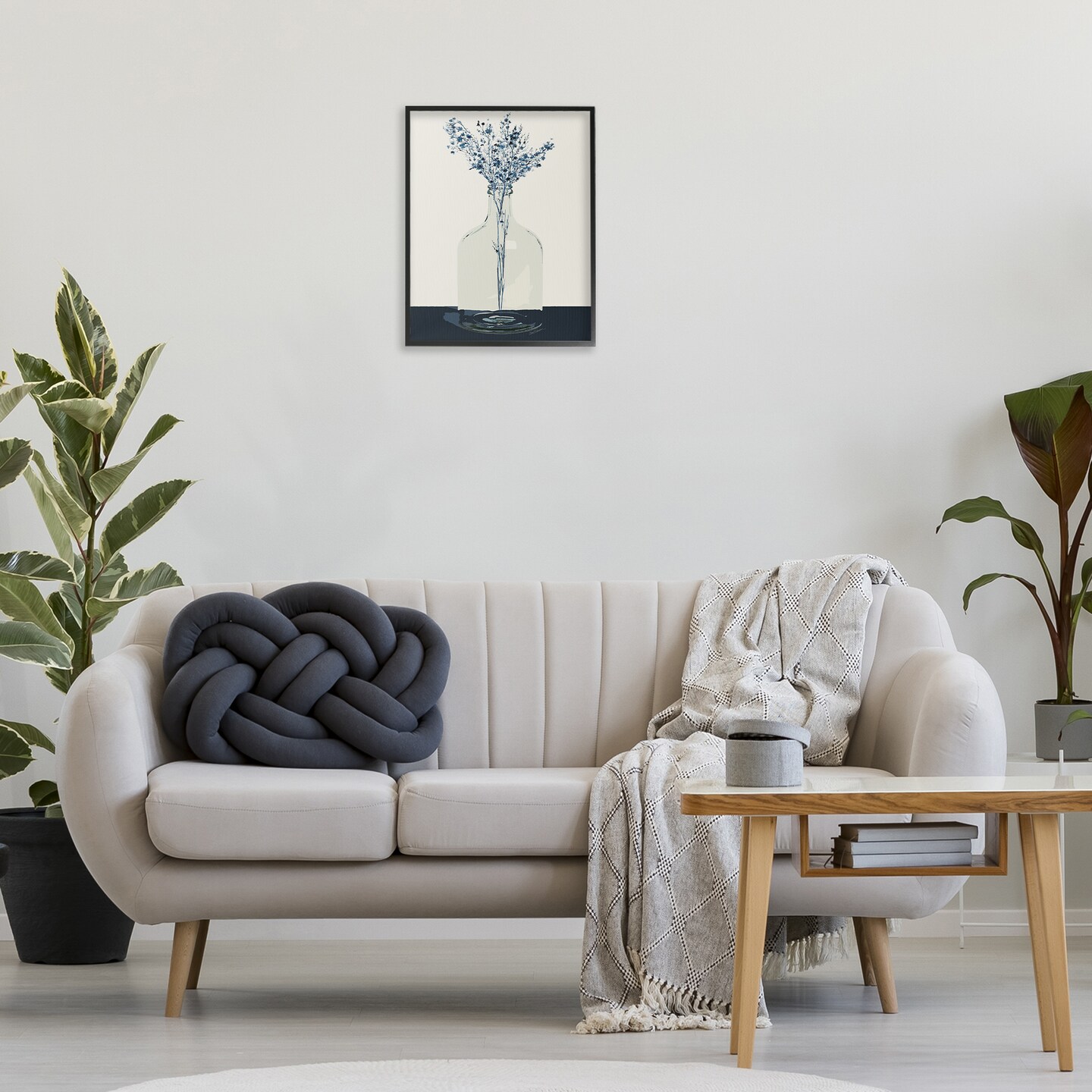 Stupell Industries Wildflowers in Glass Vase Framed Giclee Wall Art Design by Carol Robinson