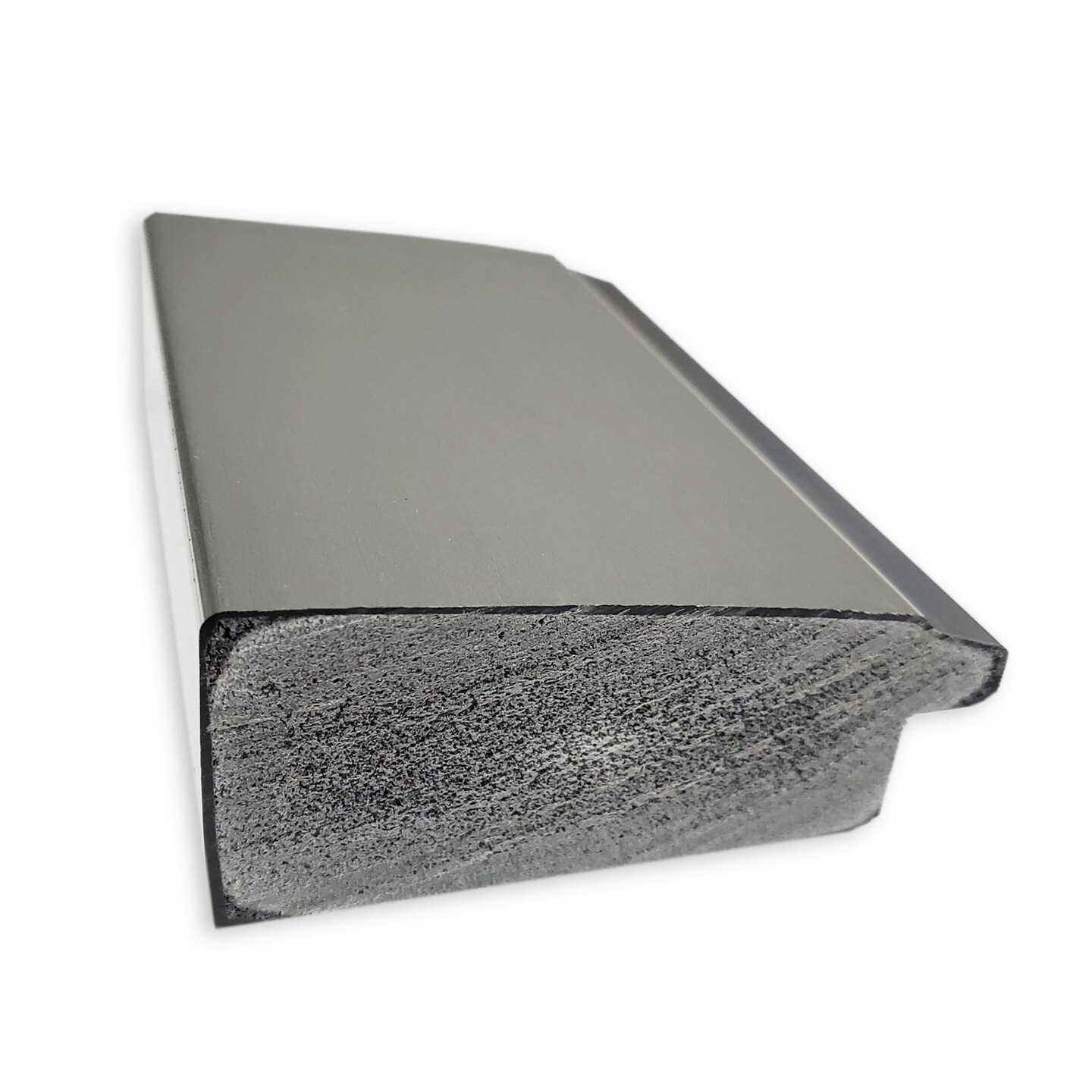 Amanti Art Mirror Makeover Bathroom Mirror Frame Border Kit - Fully Assembled Peel and Stick Frame - Mirror NOT Included - Vista Brushed Nickel Trim