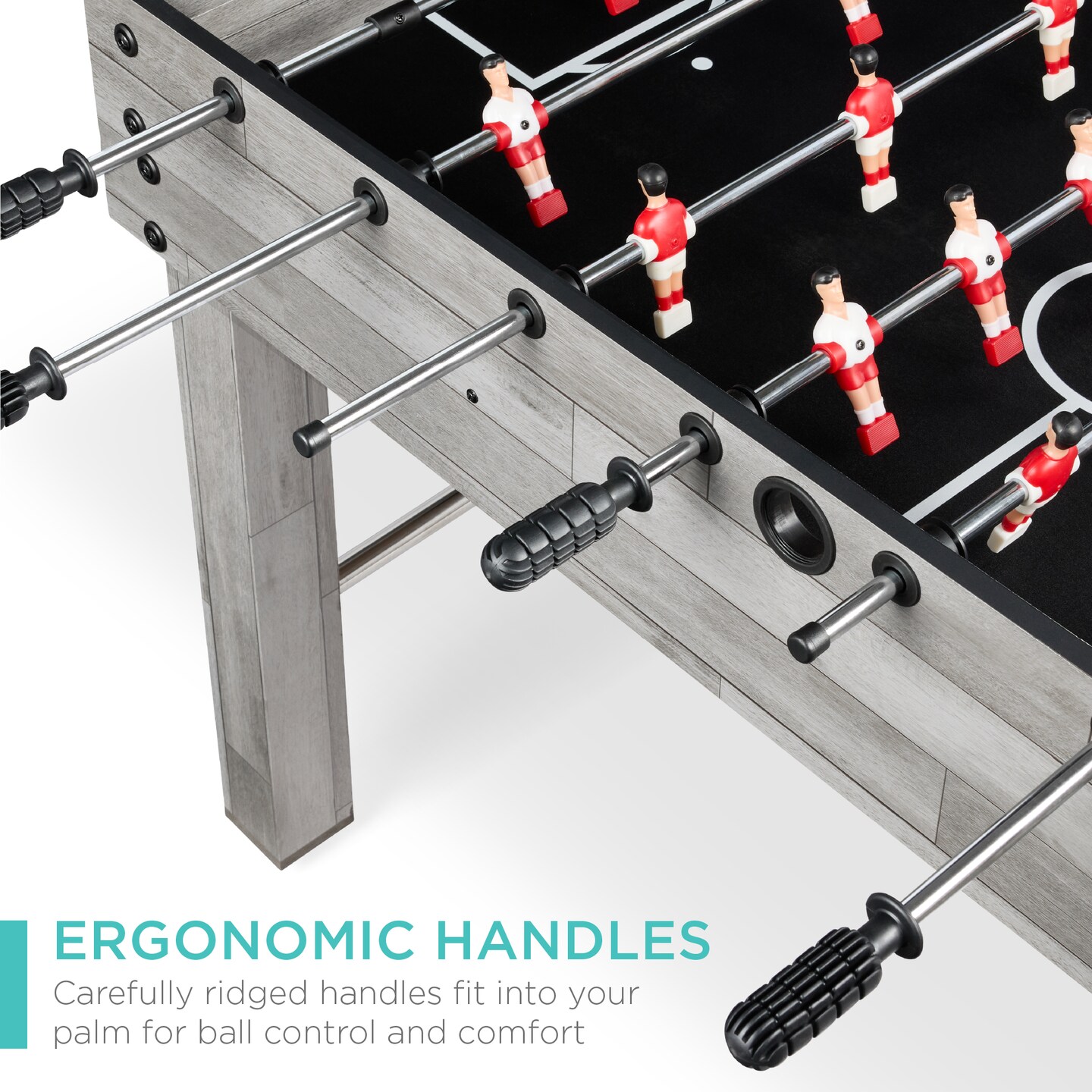 Best Choice Products 48in Competition Sized Foosball Table for Home, Game Room w/ 2 Balls, 2 Cup Holders