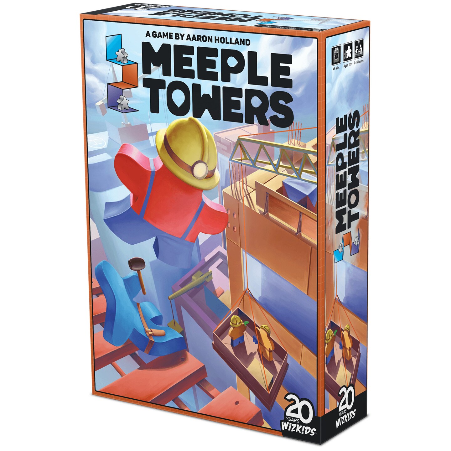 Meeple Towers - WizKids, Strategic Board Game, Ages 10+, 2-4 Players, 45 Min