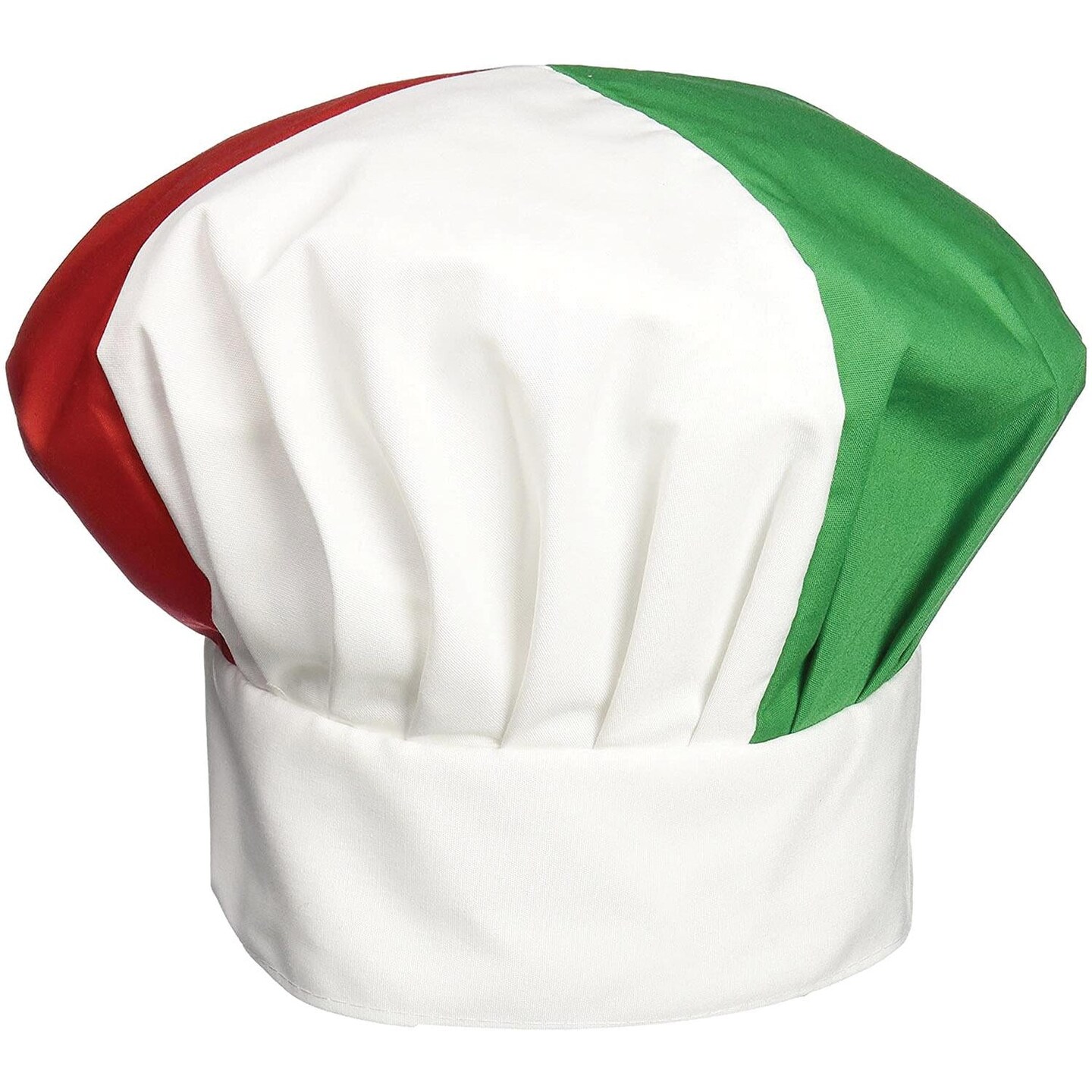 12 Pack Beistle Oversized Fabric Chef&#x27;s Hat- Red, White, and Green