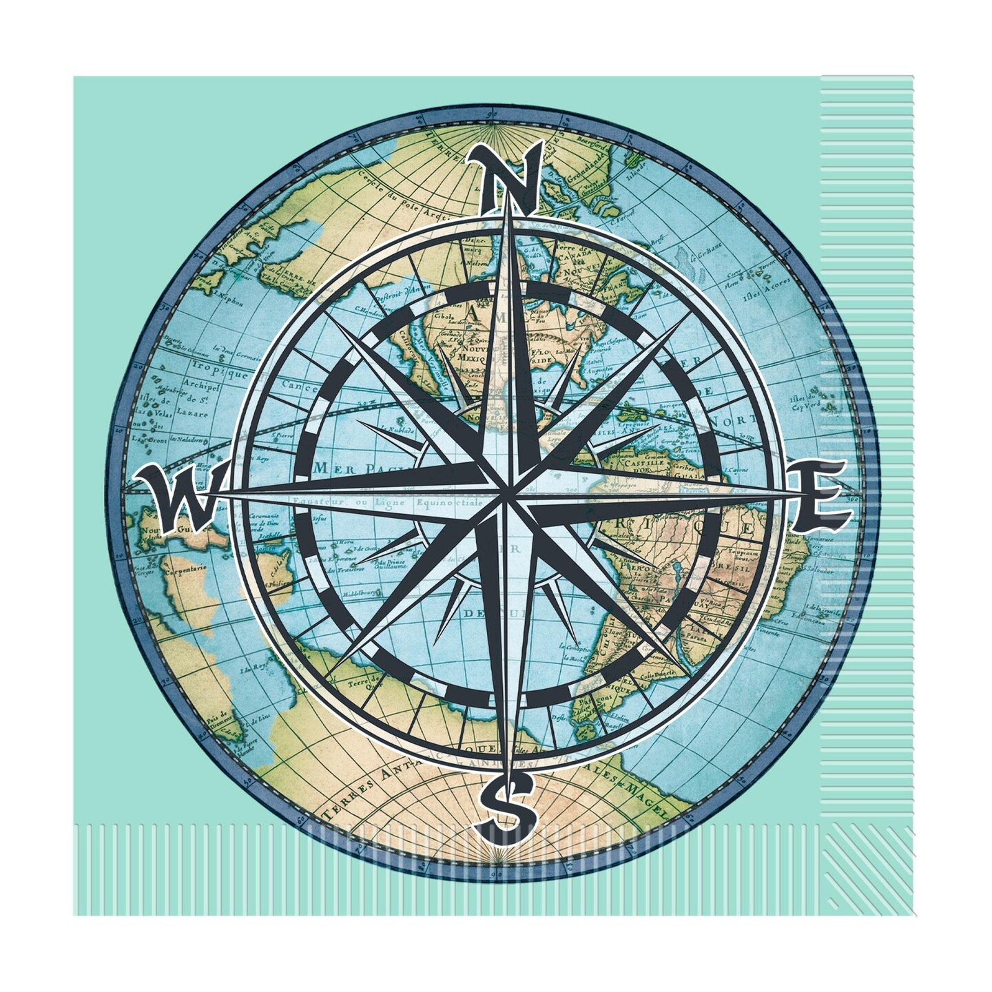 192 Pack Beistle Bon Voyage Party Luncheon Napkins