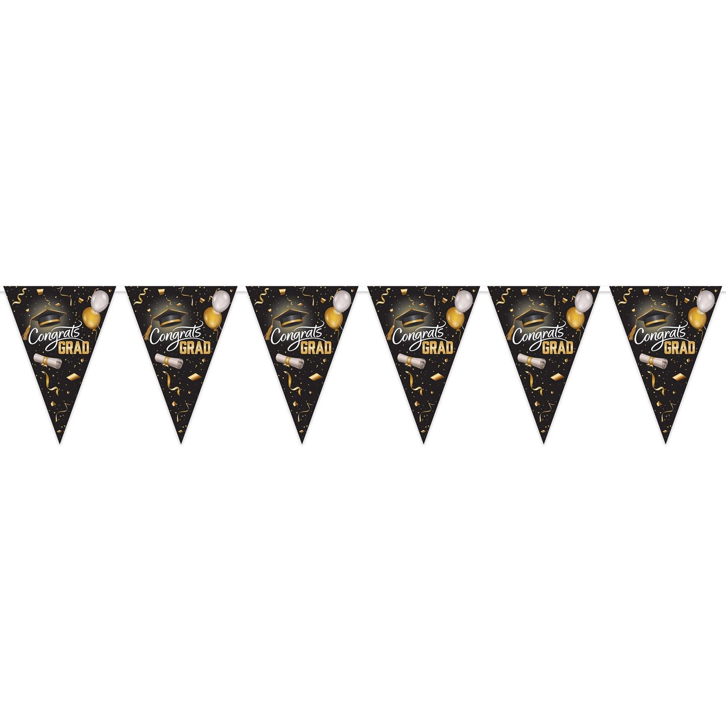 12 Pack Beistle Graduation Oversized Pennant Banner