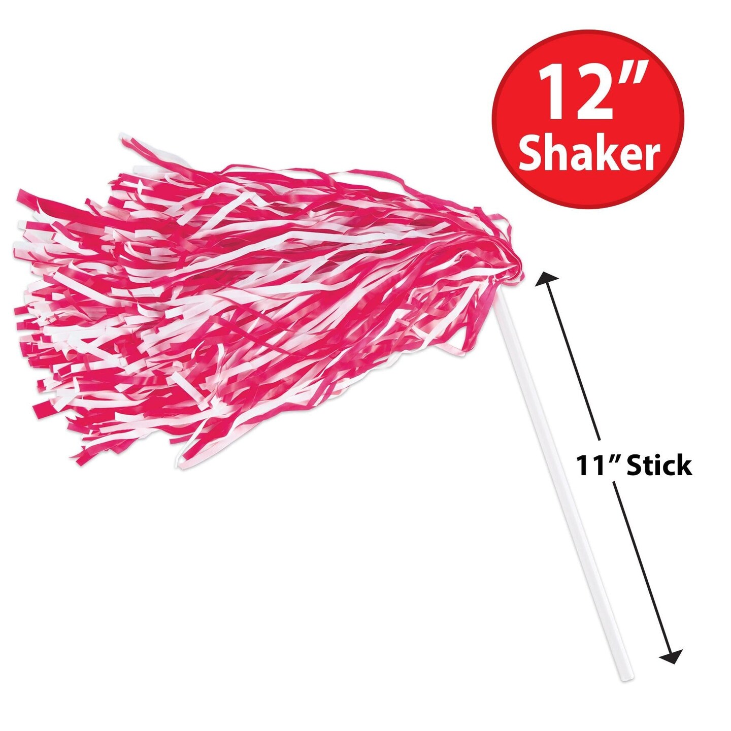 48 Pack Beistle Packaged Pom Poms red/white