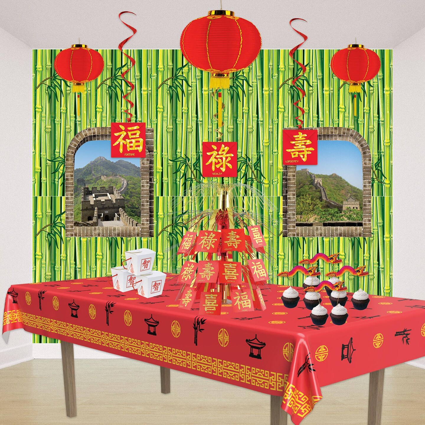 6 Pack Beistle Bamboo Party Backdrop