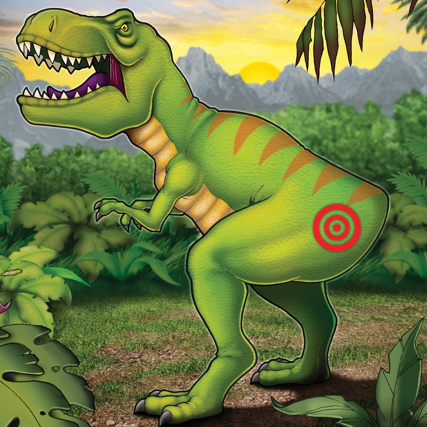 24 Pack Beistle Pin The Tail On The Dinosaur Party Game