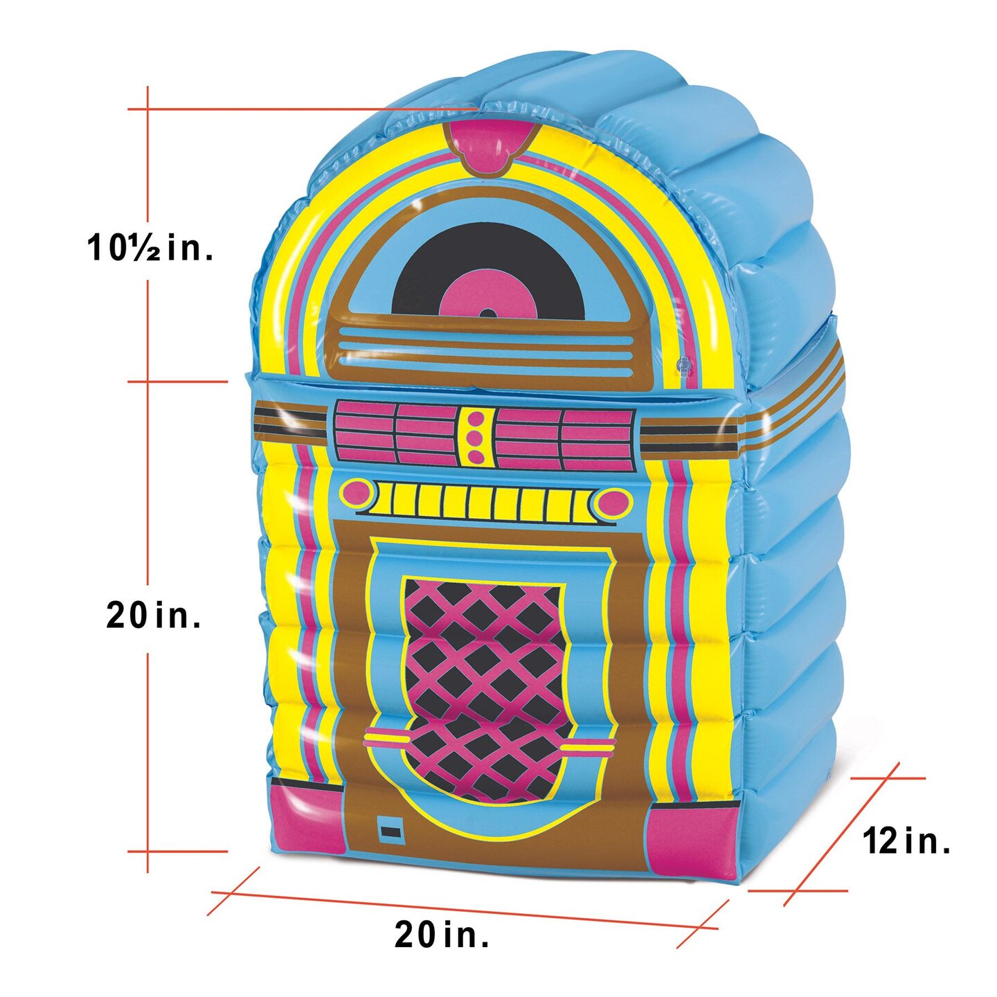 6 Pack Beistle Inflatable Jukebox Party Cooler