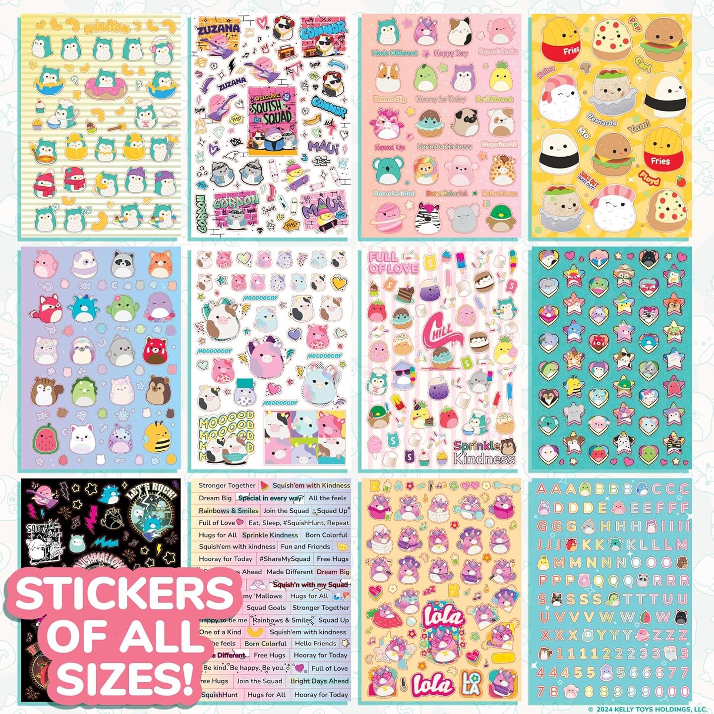 Original Squishmallows 2000+ One of a Kind Sticker Book