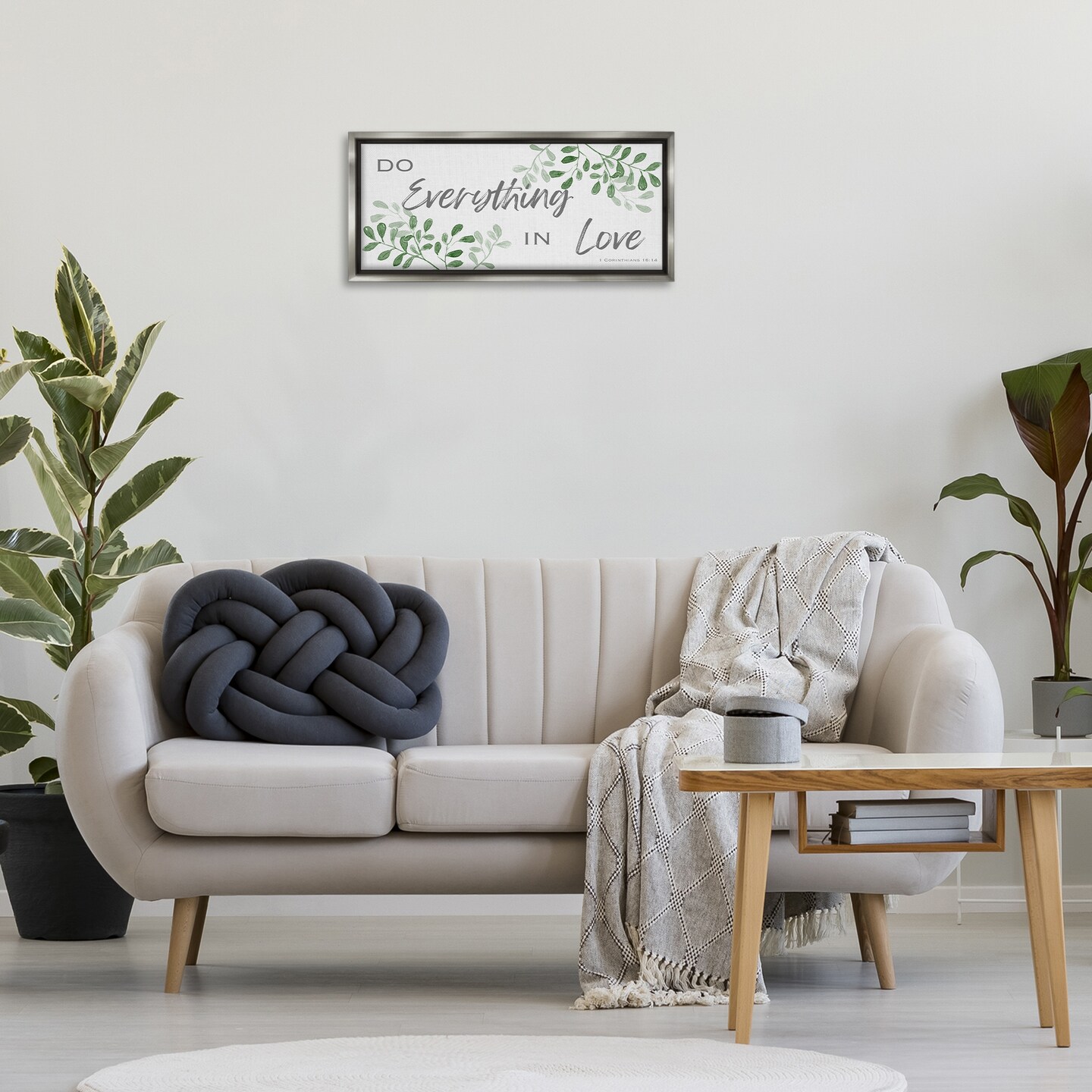 Stupell Industries Do Everything in Love Botanicals Floating Frame By Marcus Prime