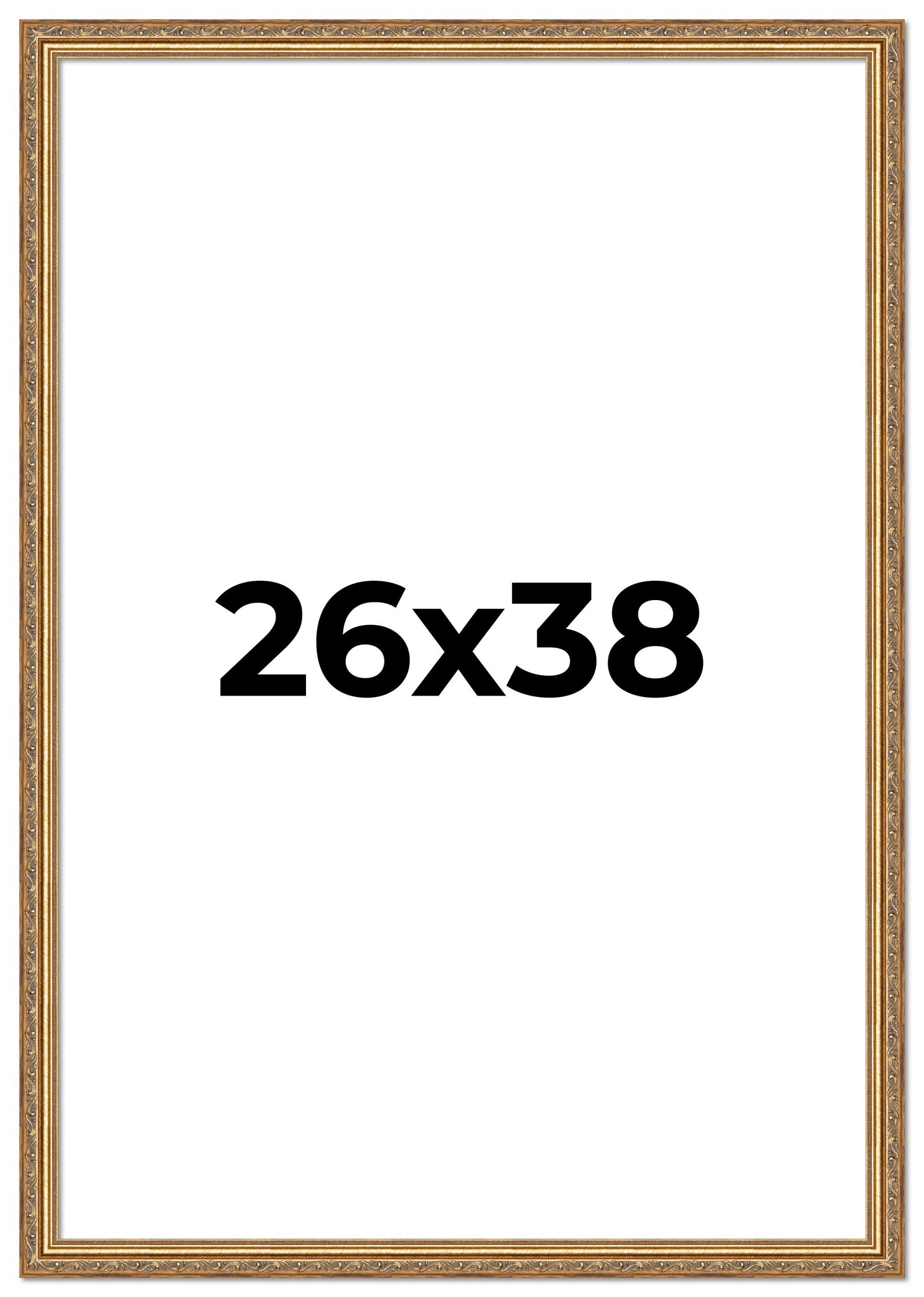 26x38 Museum-Quality Picture Frame with UV-Resistant Acrylic & Acid-Free Backing, Available in 4 Finishes - Gold, Silver, Bronze, and Black