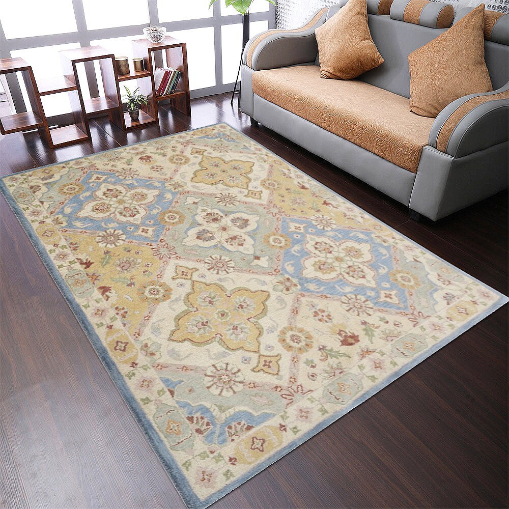Hand Tufted Wool Area Rug 36&#x22; X 56&#x22; Multicolor Oriental K0tm15 Eco-Friendly