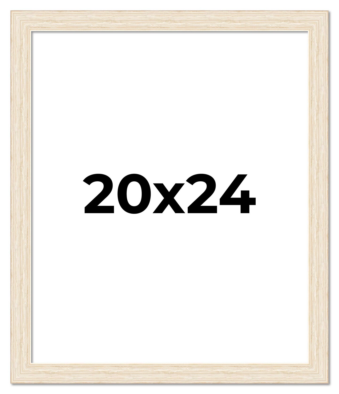 20x24 Wide Barnwood Picture Frame with UV-Resistant Acrylic &#x26; Acid Free Backing, Available in 6 Paint Finishes - Grey, Brown, White, and Black