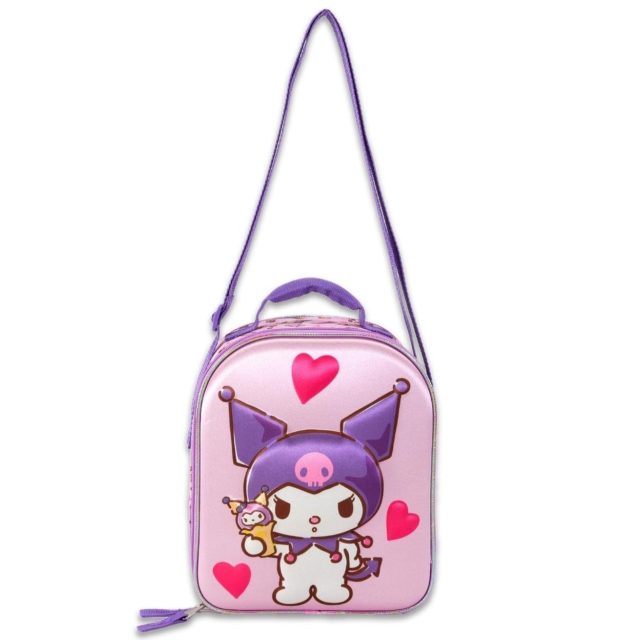 Sanrio Kuromi Lunch Bag Insulated Tote Black Cute Kids School Snack Bag