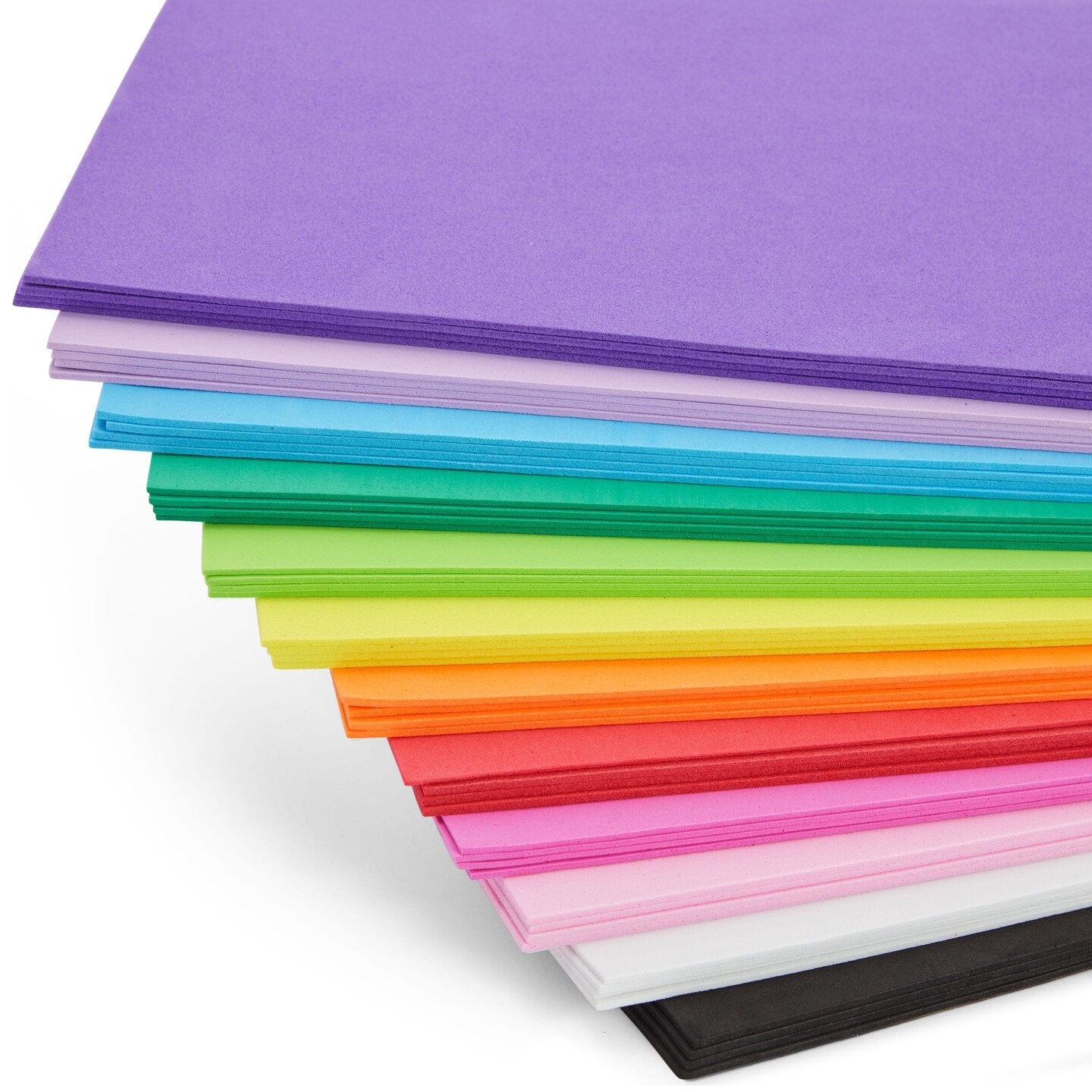 48 Pack Multicolored 2mm EVA Foam Paper Sheets for DIY Cosplay, Costumes, Arts and Crafts Projects (9x12 In)