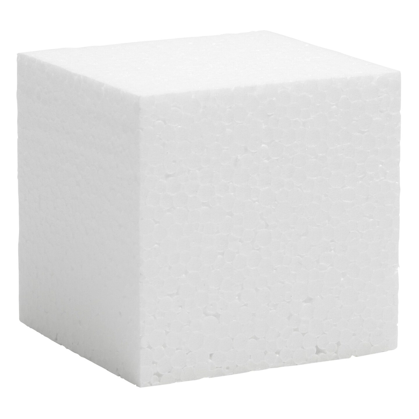 30 Pack Foam Craft Blocks for Modeling, 3 Inch Mini Square Cubes for Sculpting, School Projects (White Polystrene)