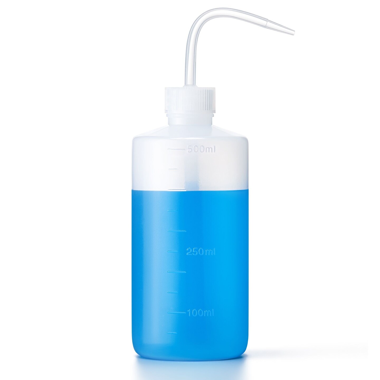 3-Pack Plastic Squeeze Bottles, Squirt Container with Angle Bent Tip, 16 oz