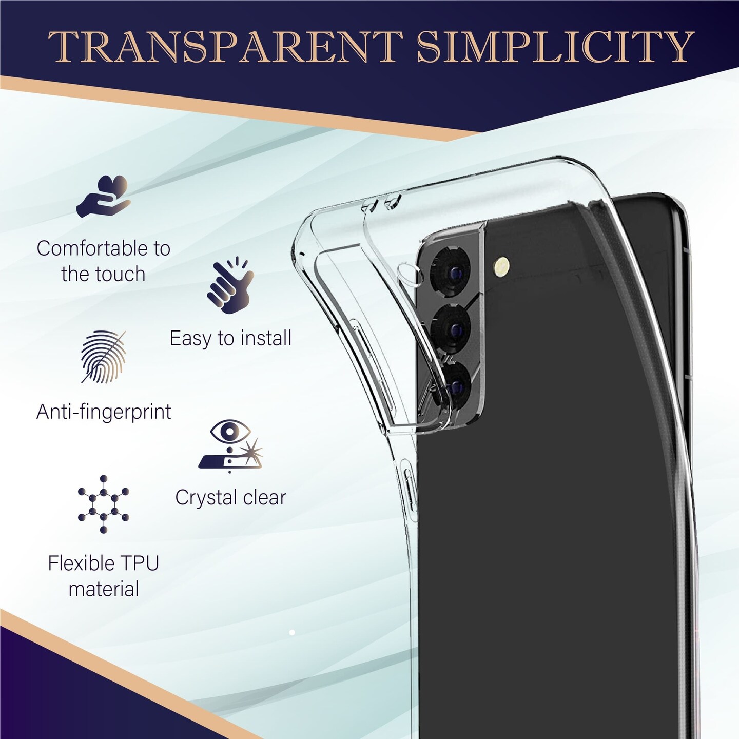 Insten Clear Case For Samsung Galaxy S21 Plus 5G 6.7 inch Soft TPU Phone Case, Shock Absorbing Anti-Scratch Protective Cover