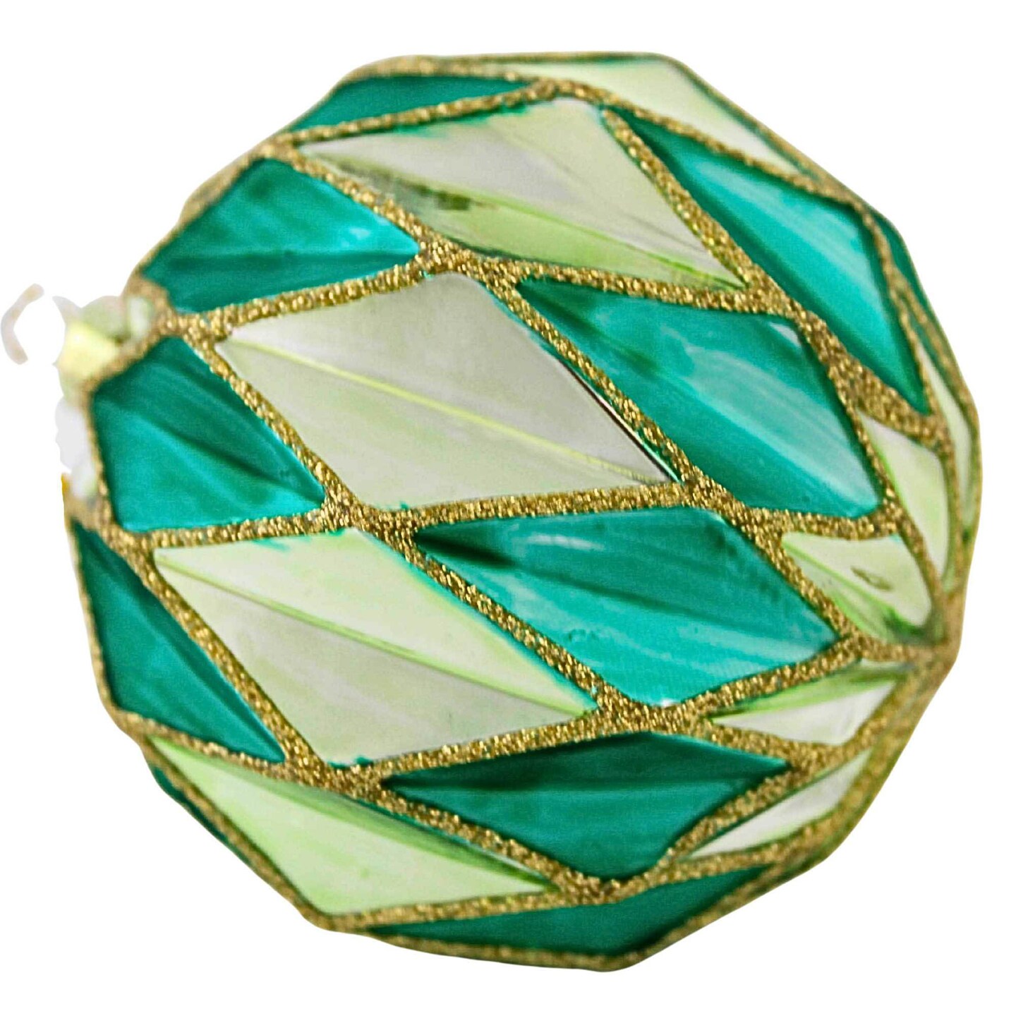 Cody Foster 3.5 Inch Midcentury Diamond Baubles Large Christmas Tree Ornament , Christmas Decor Honeycomb Waffle Mid-Century