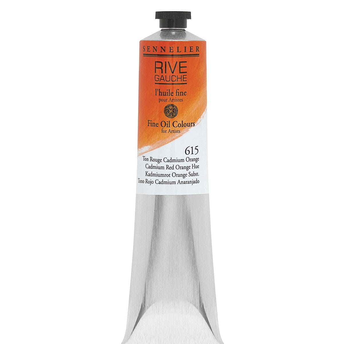 Sennelier Rive Gauche Artists Oil Color - Cadmium Red Orange Hue, 200 ml