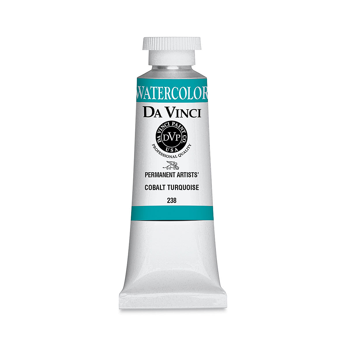 Da Vinci Artists' Permanent Watercolor - Cobalt Turquoise, 37 ml tube
