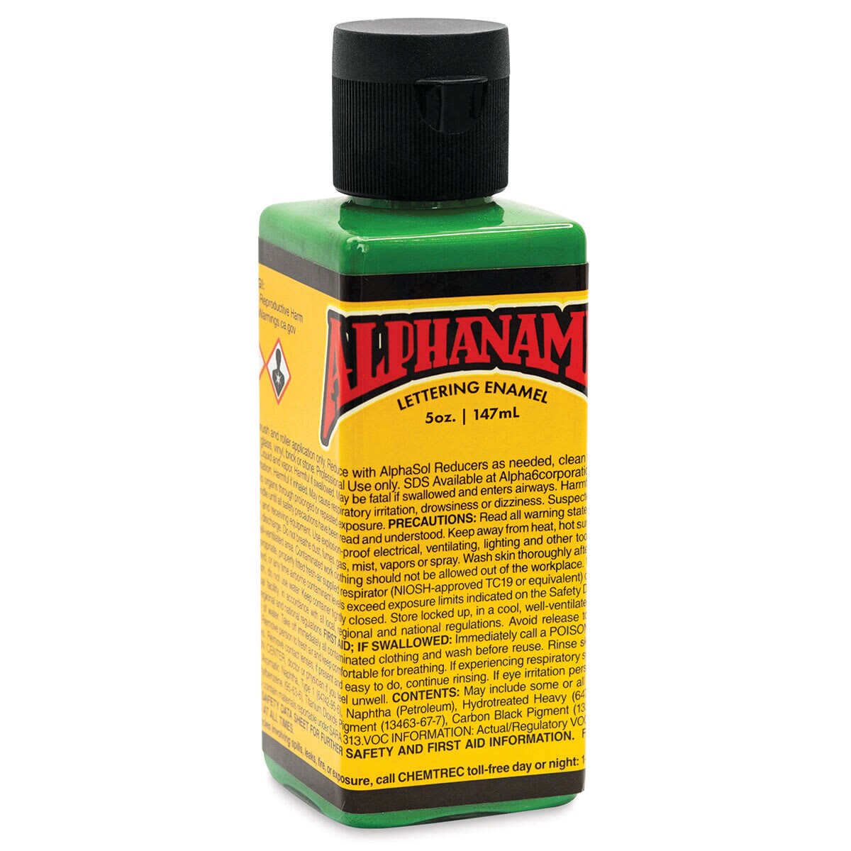 Alpha6 Alphanamel Lettering Enamel - Alpha Green, 147 ml, Bottle