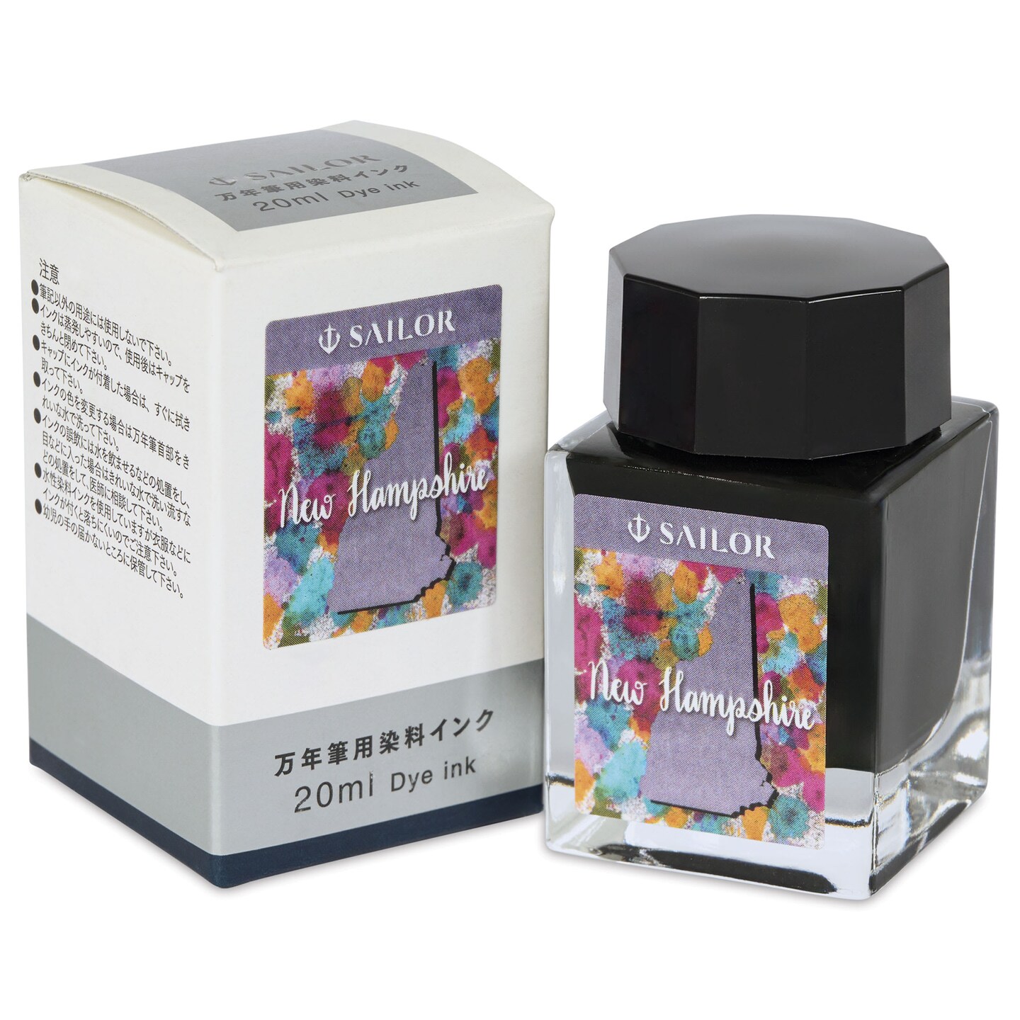 Sailor USA State Ink - New Hampshire, Granite Gray Purple, 20 ml