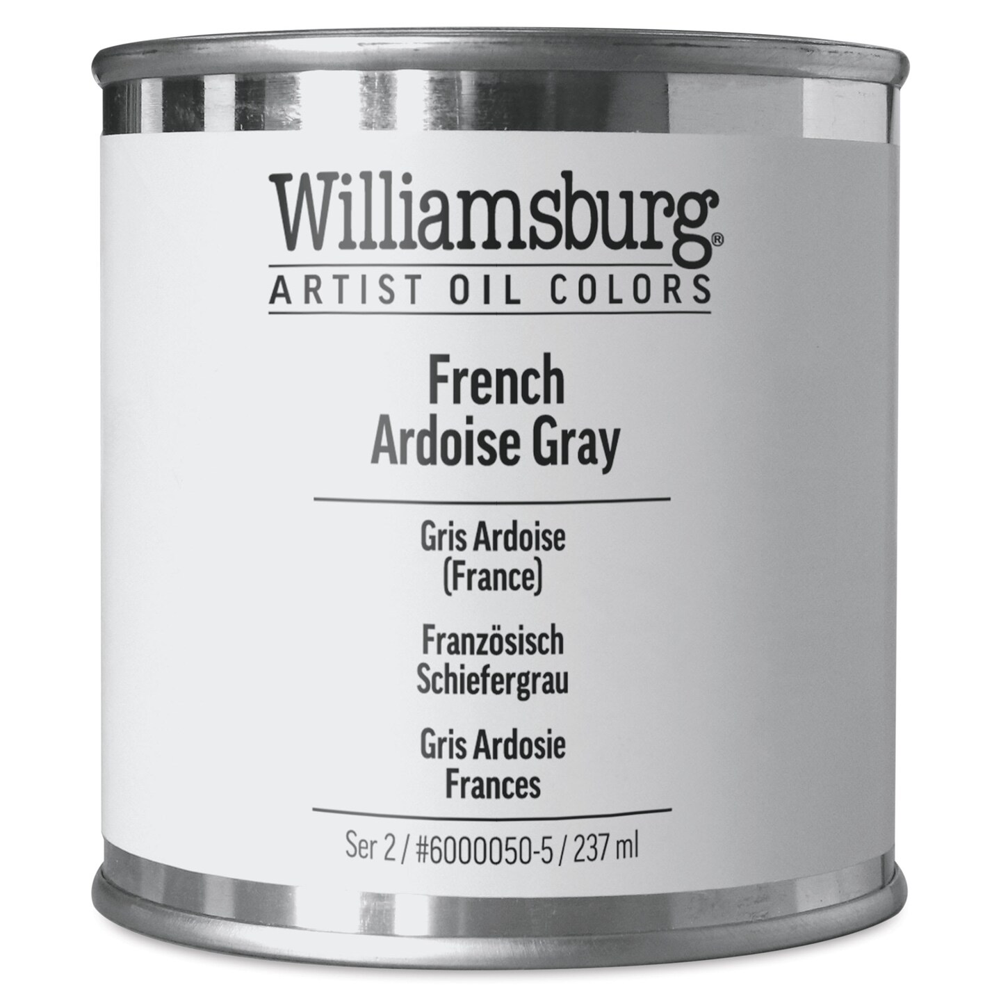 Williamsburg Handmade Oil Paint - French Ardoise Grey, 8 oz can