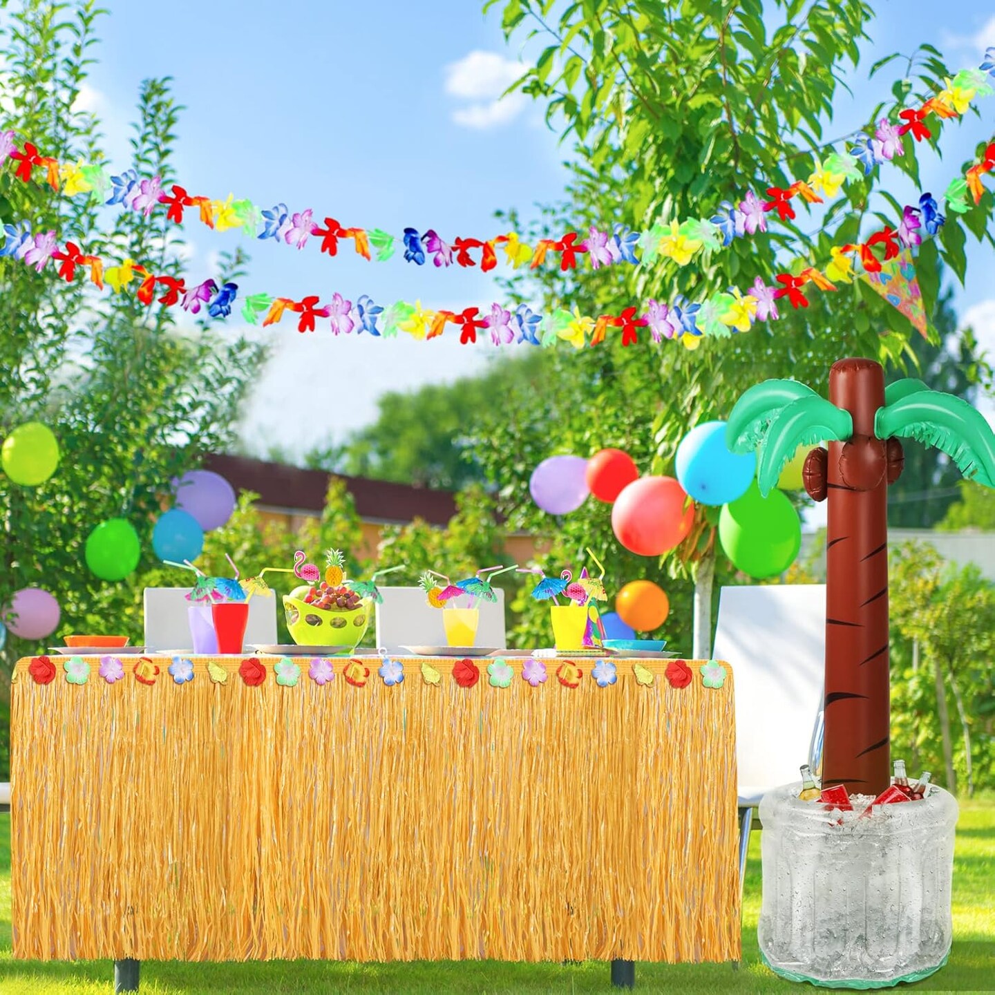 70 Pack Luau Party Decoration Hawaiian Beach Theme Party Favors 60 Inches