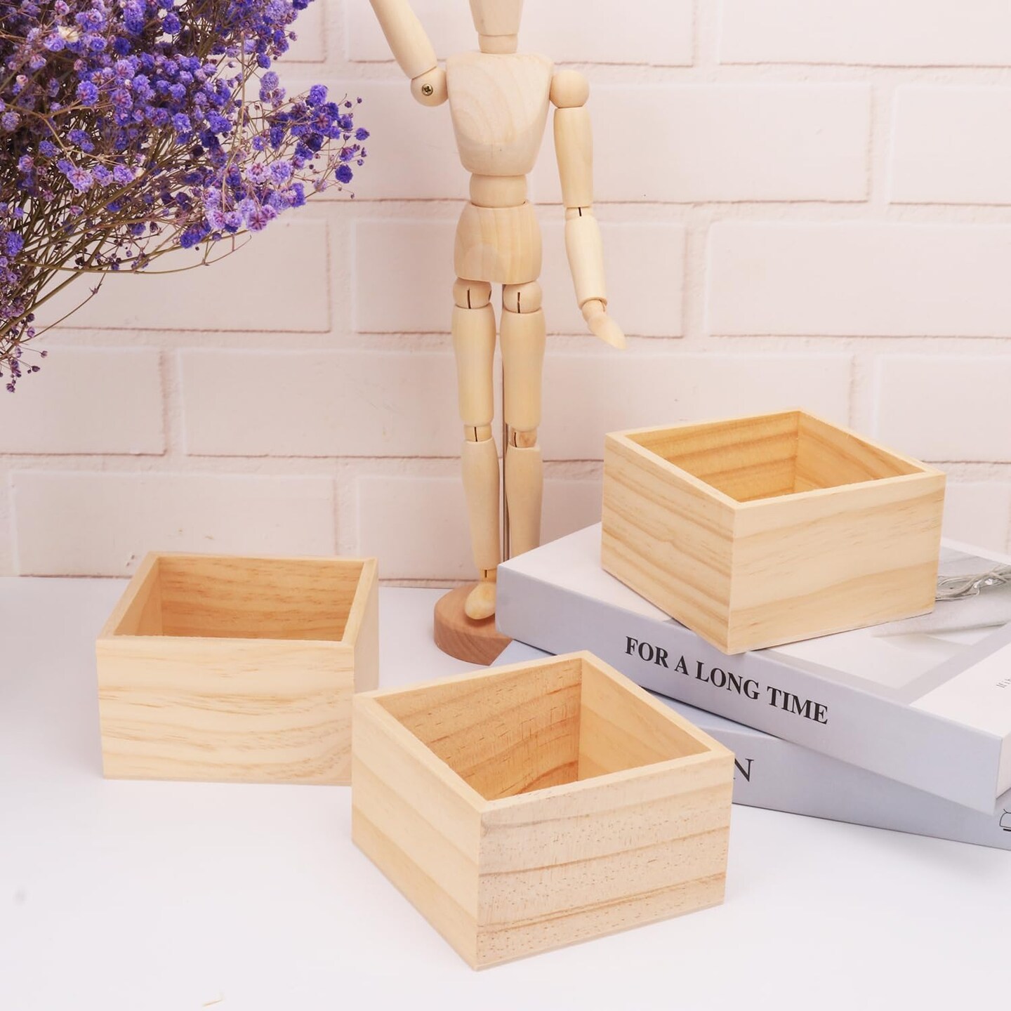 24-Pack Wooden Box, small wooden crates