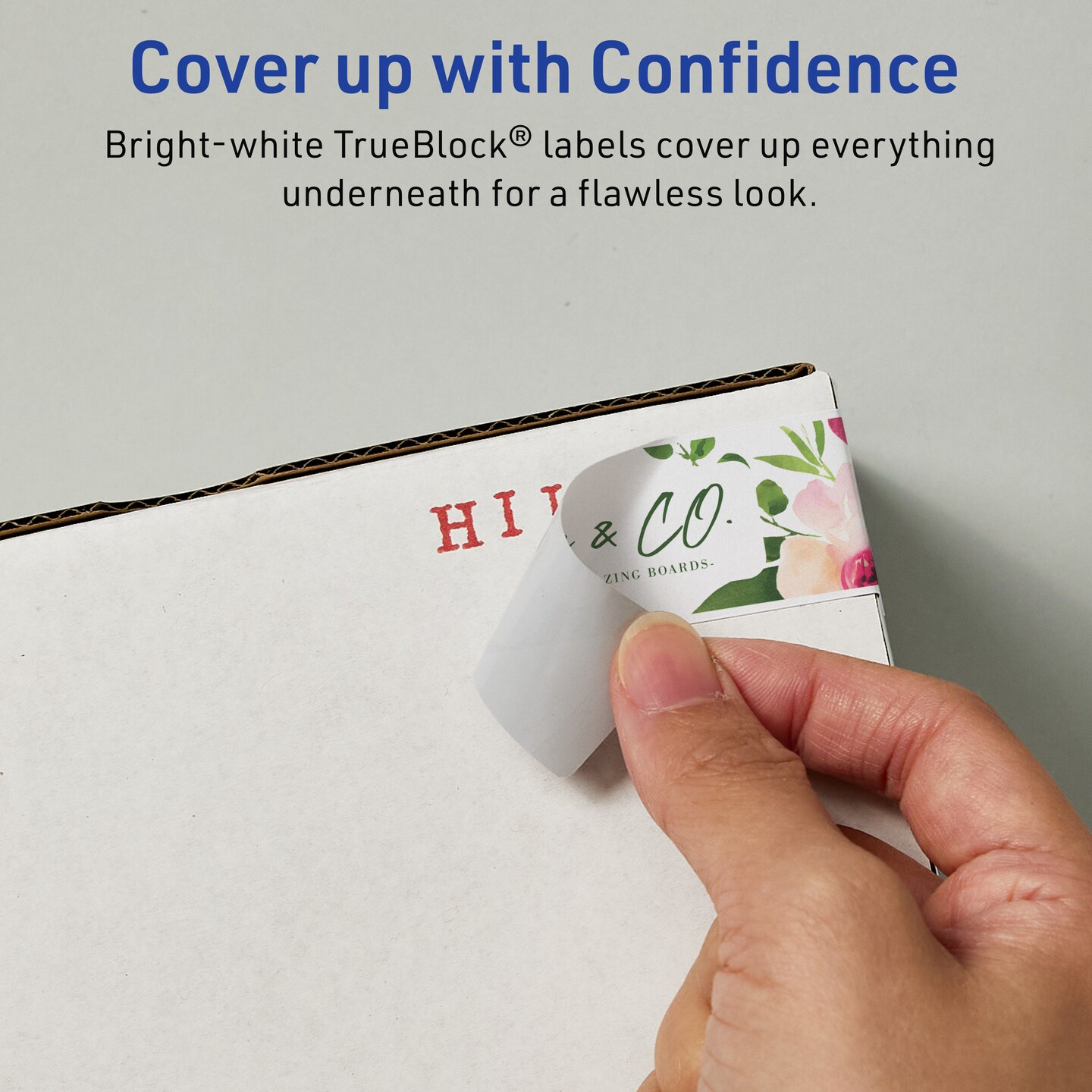 Avery TrueBlock Matte White Paper Labels, 5/8" x 3" Rectangle
