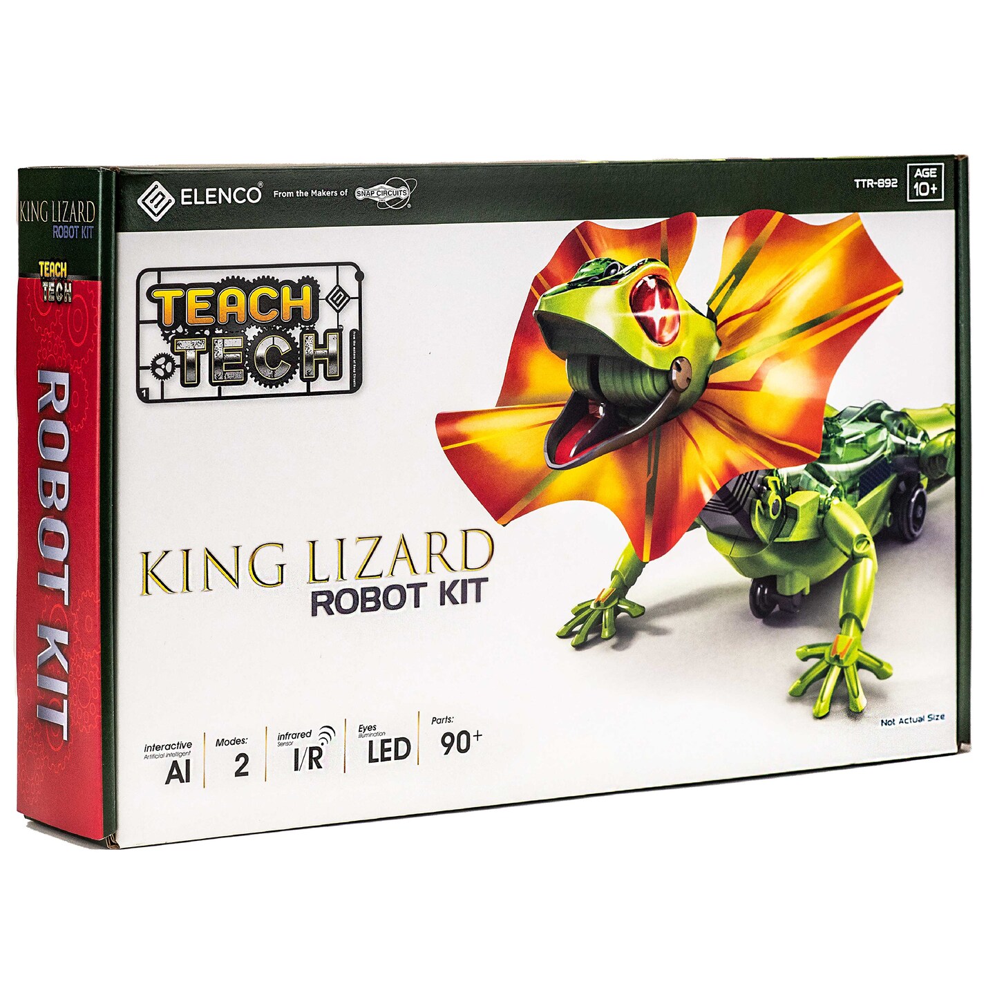 Teach Tech King Lizard, Interactive Lizard Robot Kit, STEM Creative Toys for Kids 10+