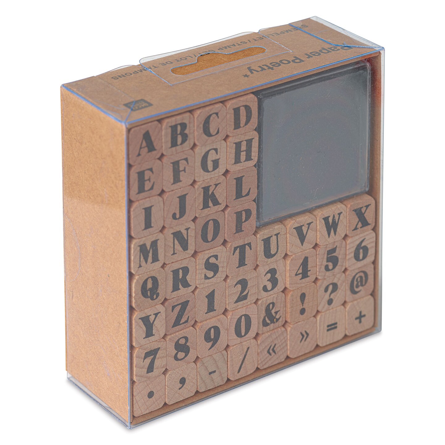 Rico Design Paper Poetry Stamp Set - Alphabet, Set of 48
