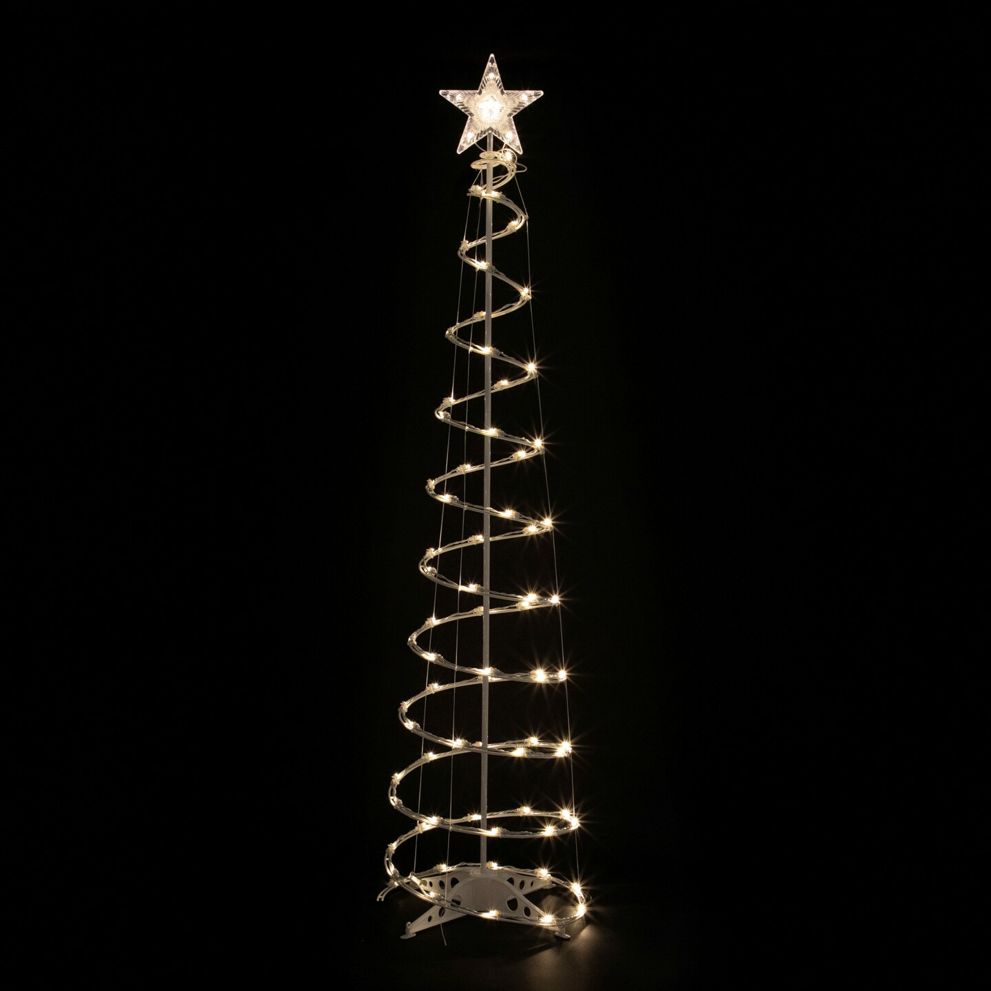 Northlight LED Lighted Spiral Outdoor Christmas Tree - 6&#x27; - Warm White Lights
