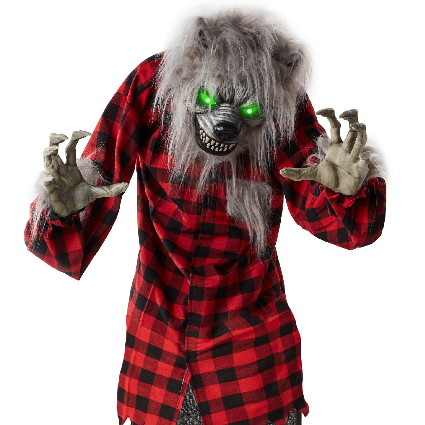 Best Choice Products 5ft Standing Werewolf, Howling Hudson Halloween Animatronic w/ Pre-Recorded Phrases, LED Eyes