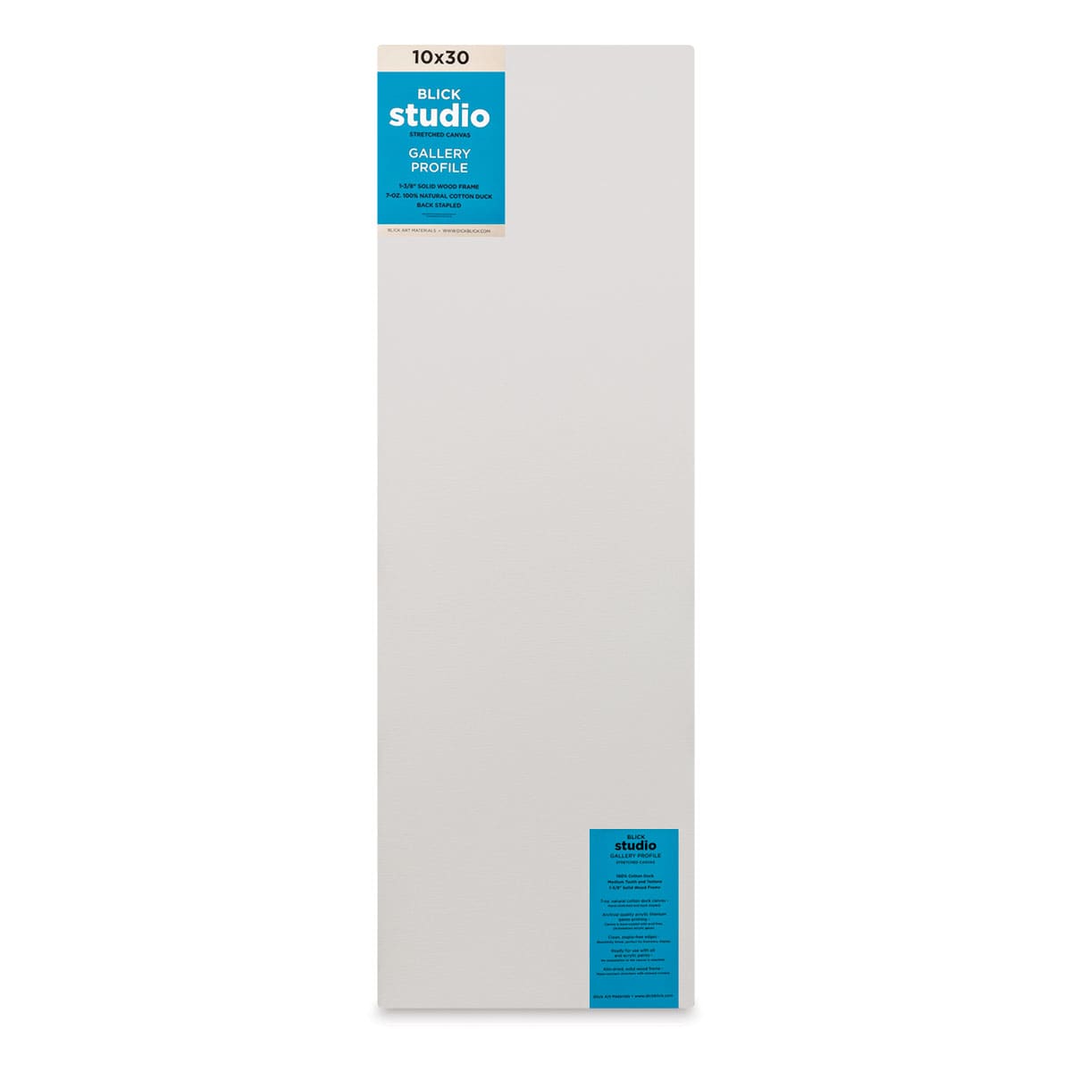 Blick Studio Stretched Cotton Canvas - Gallery Profile, 10" x 30"