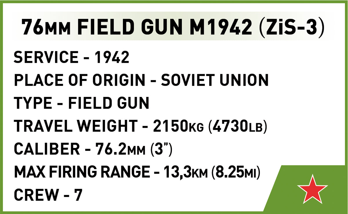 COBI Historical Collection: World War II ZiS-3 SOVIET GUN
