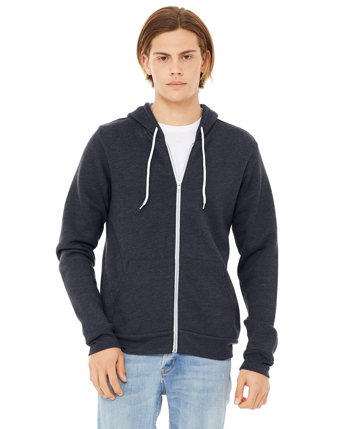 Bella + Canvas&#xAE; Sponge Fleece Full-Zip Hoodie Sweatshirt