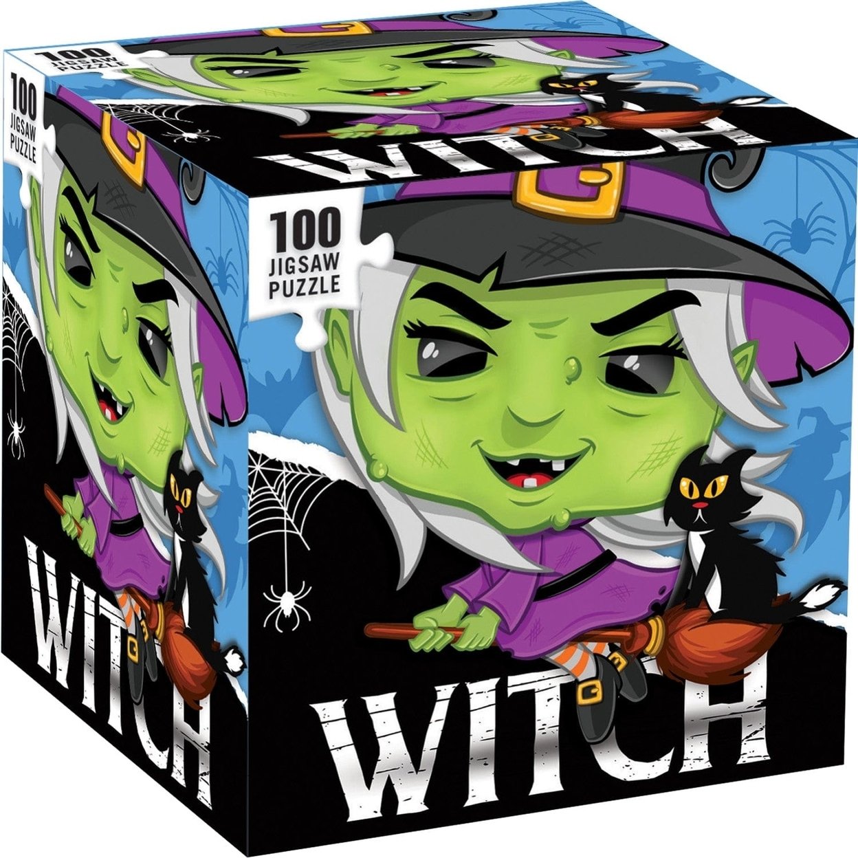 Witch 100 Piece Puzzle Chibi Style Eco-Friendly Recycled Board Age 6+