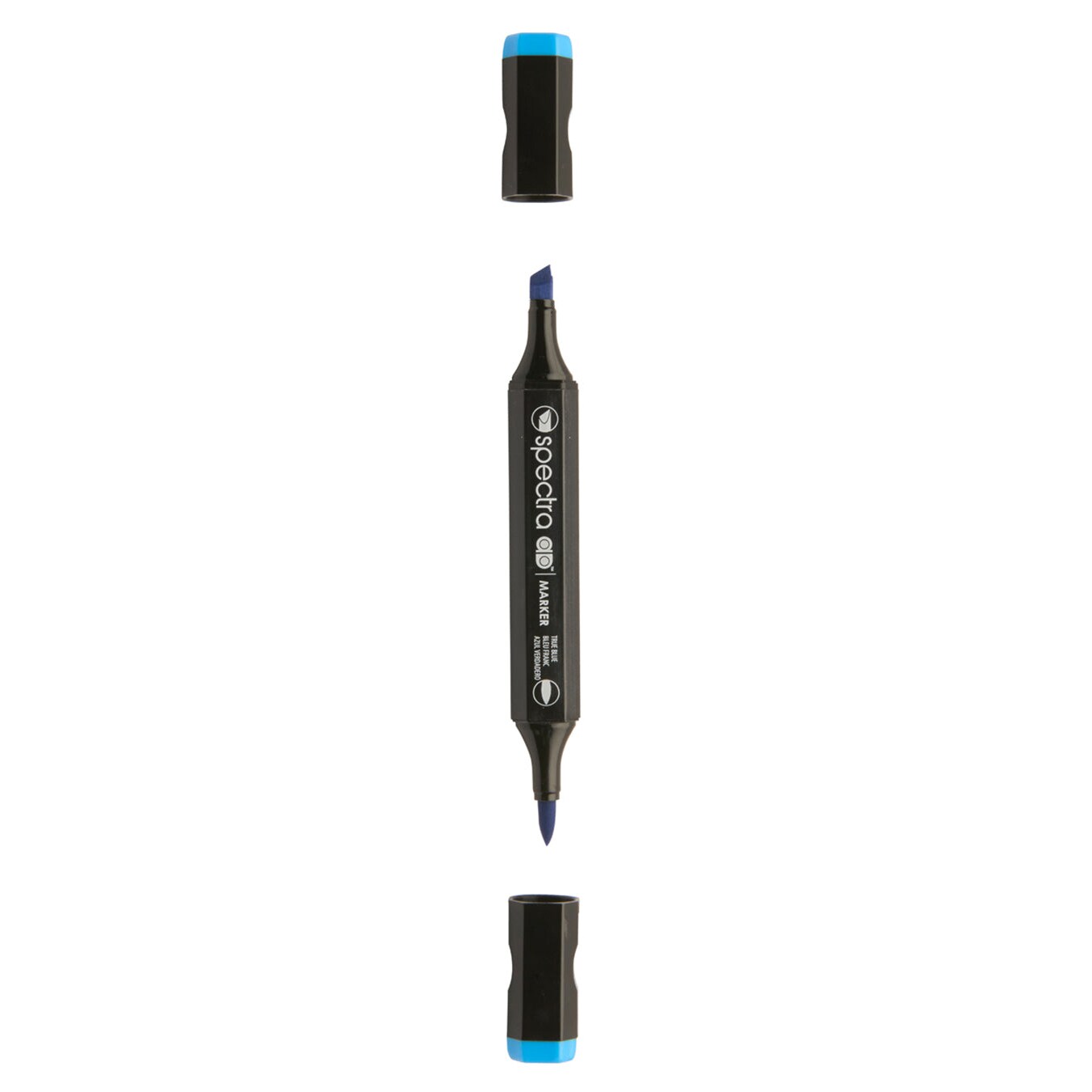 Spectra AD Marker, Tri-Nib & Brush Dual-Tip, Blue Color Family