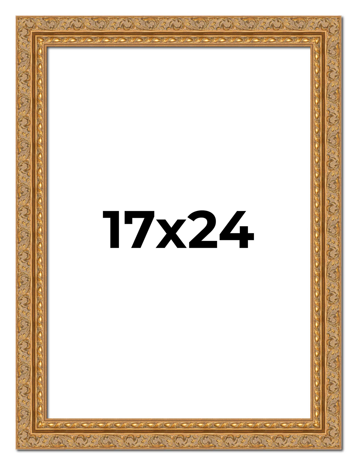 Contemporary Gold Picture Frame - UV Acrylic, Foam Board Backing, Hanging Hardware